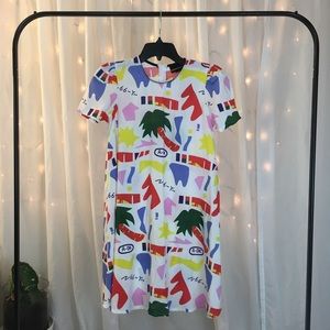 Nooworks A-OK Molly zip back shift dress NWOT